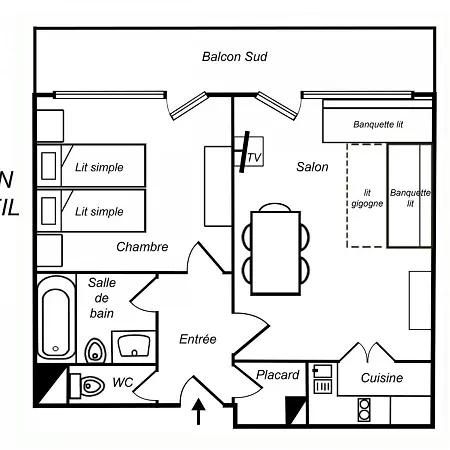 Apartment Lumineux 2 Pieces, Skis Aux Pieds, Proche Commerces, Balcon Sud, Wifi Et Tv - Fr-1-182-162 *